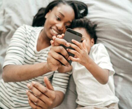 mother and child using good reading programs